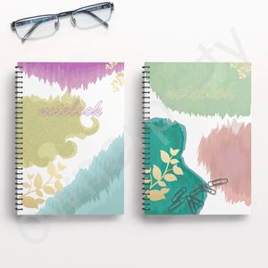 Low Moq High Quality Binder Gift Set Leather Custom Logo <b>Journal</b> Mini Kawaii Notebooks With Black Pages for Girl - Product Image 2