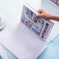 Petite couverture de livre en plastique Transparent auto-adhésif de forme carrée A4 A5 B5