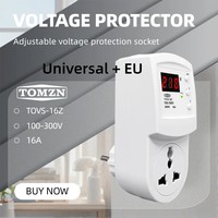 TOMZN Prise universelle officielle UE avec protection contre les surtensions AC 110V 230V 16A TOVS-16Z OVP UVP pour climatiseur domestique