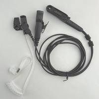 Casque radio bidirectionnel MOTOROLA PMLN8343 avec tubes auriculaires conducteurs transparents pour talkie-walkie R7 FKP R7 NKP R7A