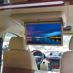 19 21.5inch 1440*900 Screen Display Flip Down Monitor Motorized Ceiling Mounted Tv Universal Bus Car Radio Dvd Monitor