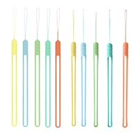 Cordon de poignet en silicone souple et durable, couleur macaron, pour téléphone portable, clé USB, batterie externe, unisexe