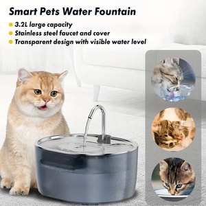 Distributeur d'eau automatique pour chat et chien en acier inoxydable de 3,2 L, style moderne, respectueux de l'environnement, fontaine à eau intelligente pour animaux de compagnie - Product Image 4