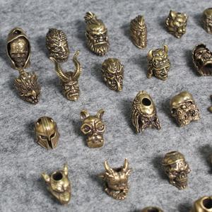 EDC ombrello corda ciondolo in ottone fai da te borsa portachiavi accessori metallo artigianato - Product Image 6