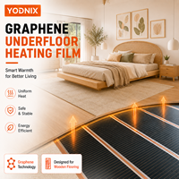 Système de chauffage radiant électrique intelligent YODNIX 230V avec film chauffant en graphène pour appartement, extérieur et hôtel, avec garantie de plus de 5 ans