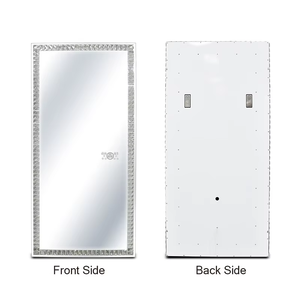 Espejo de maquillaje de tocador USB personalizado para estilo Hollywood Art Deco diseño espejo de pared de vidrio largo - Product Image 2