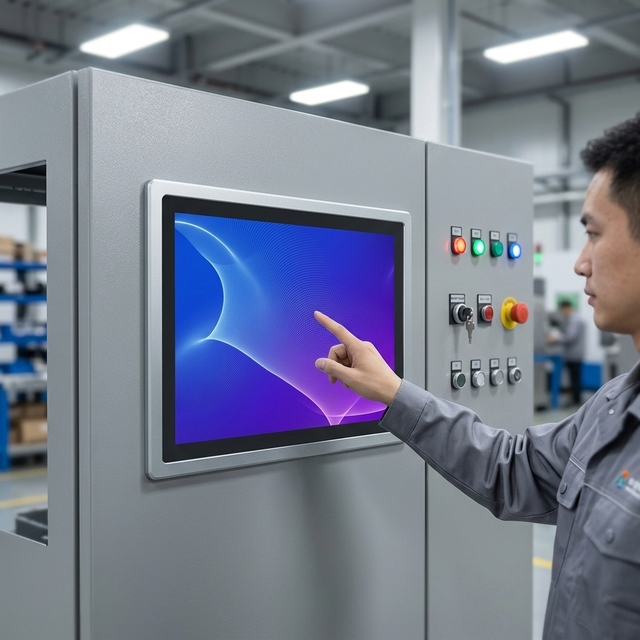 15 24 27 32 Inch Touch Panel PC Capacitive Screen Embedded Computer Factory Automation Control