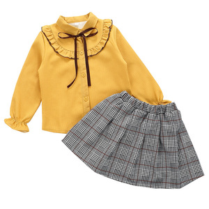 Fabricante de Ropa Infantil en el Extranjero, Falda y Top Coreanos de Diseño Moderno para Niñas, Nombre de la Tienda de Computación - Product Image 1