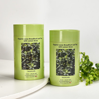 Boîtes cylindriques en carton recyclables et jetables de qualité alimentaire pour le thé, tubes en papier estampés pour l'emballage du thé