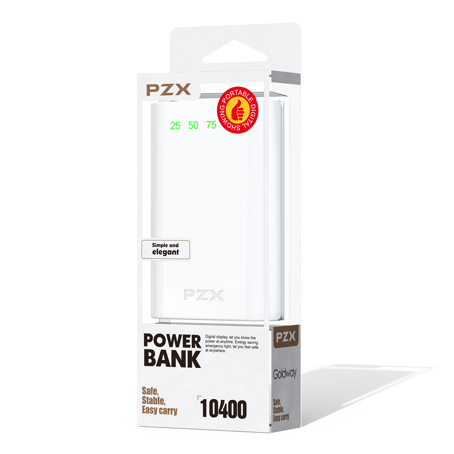 2022 PZX C146 أفضل هدية ترويجية صغيرة المحمولة قوة البنك 10400 mah البسيطة تجدد Powerbank 10400 Mah Powerbanks