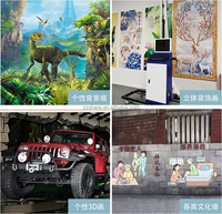 Mesin Printer Dinding Vertikal 3D UV, Harga Mesin Pencetak Dinding 3D