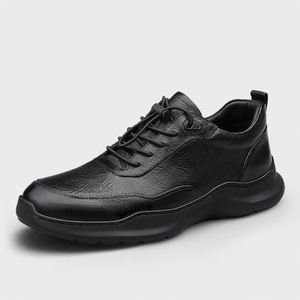 Chaussures décontractées classiques pour hommes en cuir véritable souple, résistantes à l'usure, avec des caractéristiques imperméables et respirantes - Product Image 1