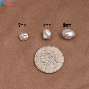 7Mm 8Mm 9Mm Trắng Baroque Ngọc Trai Nước Ngọt Hạt Mạnh Mẽ Ánh Không Có Lỗ Tự Nhiên Lỏng Ngọc Trai Cho Tự Làm - Product Image 2