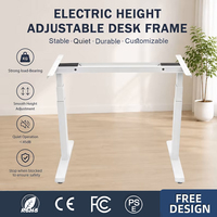 Vente directe usine – Cadre de bureau ergonomique électrique réglable en hauteur, 1 pièce MOQ, économique