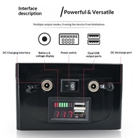 Batterie au lithium ternaire 12V pour détecteur de poissons Lawrence Hummingbird/Garmin 30Ah, modèle boîte noire, contrôle à distance de l'éclairage pour la pêche en extérieur
