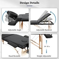 Offre Spéciale luxe 2 pliant léger visage Solon Spa lit facile à installer Camillas De Masajes Table de Massage en bois lit