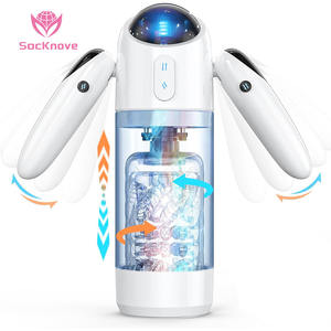 SacKnove NEU Automatische Rotation Männer Schub Vibrator Mastur batoren Tasse Sexspielzeug Einziehbare elektrische männliche Masturbation maschine - Product Image 1
