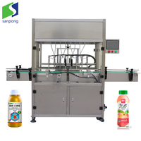 Remplisseur automatique de liquide d'huile Ligne de remplissage de jus de boisson Boissons Sauce soja Vin Vinaigre Machine de remplissage Machine de remplissage d'emballage