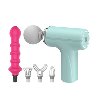 Mini pistola de masaje muscular Fascial recargable, masajeador corporal vibratorio - Product Image 2