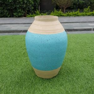 Lot de Vases en Bambou Filé en Gros, Forme Personnalisée, Vase Décoratif en Bambou avec Poignée Optionnelle, OEM ODM pour la Décoration Intérieure - Product Image 4