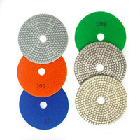 Disque de polissage diamanté de 3 pouces, outil de ponçage humide et sec, haute flexibilité et concentration pour le meulage de pierre, marbre et granit
