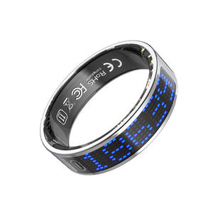 Hot Sale Genuine Leather Intelligent Ring K80 Display Counting Touch Page Turning Sleep Heart Rate Blood Oxygen Health - Product Image 1