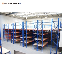 Estanterías de Entrepiso Personalizadas para Almacenamiento Industrial, Plataforma de Acero de Múltiples Niveles con Capas Metálicas