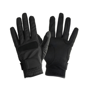 Vente flash Gants d'équitation en cuir pour hommes et femmes avec grip en silicone, écran tactile, gants d'équitation pour l'entraînement sportif - Product Image 1