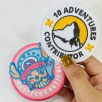 Vente chaude prix d'usine conception personnalisée patchs de broderie fer sur badges brodés pour chapeau et vêtements patchs