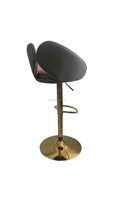 Tabouret de bar pivotant moderne en métal avec réglage en hauteur pour salle à manger, salon, hôtel, restaurant - Mobilier commercial durable