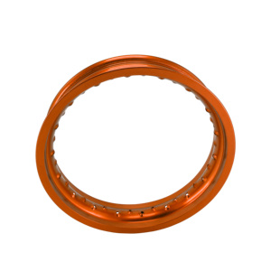 Llantas de Aluminio Aleación 7116 T6 de 17 Pulgadas <span class=keywords><strong>para</strong></span> Supermoto, Color Naranja - Product Image 2