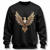 Sweat-shirt à capuche en coton 100% avec logo personnalisé brodé, col rond, sweat-shirt noir pour homme, imprimé, streetwear décontracté, pull-over