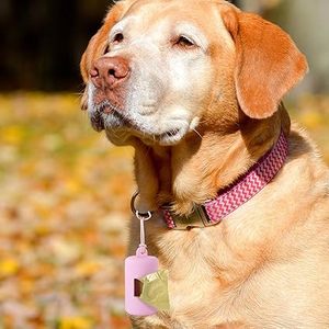 ที่เก็บถุงเก็บอุจจาระสุนัขแบบพกพา Huamaohengchun พร้อมห่วงยางยืด ที่จ่ายถุงขยะสำหรับสัตว์เลี้ยงแบบขึ้นรูปพลาสติกนิ่ม - Product Image 4