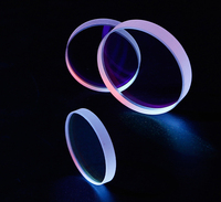Kepala Pemotong Laser Silika Fusi 30*5mm Berlapis AR Baru dengan Jendela Pelindung Laser 21.5x2, Lensa Serat Optik 1064nm untuk Tabung Laser CO2