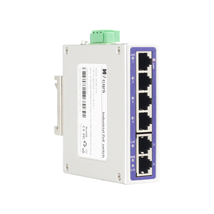 4-Ports RJ45 Industrial Network <b>Switches</b> 10/100M & 2 Uplink Ports DIN-Rail <b>Ethernet</b> <b>Switch</b> for CCTV Surveille - Product Image 3
