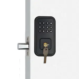 家用Airbnb带钥匙的廉价智能插销插锁电子数字键盘密码门锁