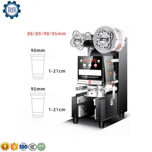 Riempitrice e sigillatrice automatica per tazze con un prezzo competitivo per la sigillatrice per tè a bolle di tè Boba in tazza di carta di plastica