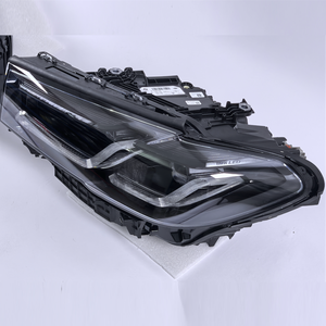 Faro LED LCI OEM per <span class=keywords><strong>BMW</strong></span> Serie 5 M5 530i 540i G30 2021 2022 2023, Sfondo Nero con Occhi d'Angelo Gialli, Parte Originale G30 - Product Image 5