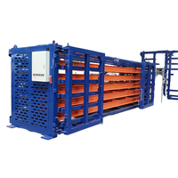 Étagère à palettes pliable robuste en acier au carbone à 6 niveaux, pour entrepôt industriel, gain de place, antirouille