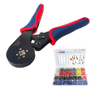 Alicates de crimpado tubulares de carraca HSC8 16-4 para terminales de cable y férulas, kit de herramientas manuales - Product Image 5