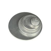 Babosa de metal personalizada de alta calidad, 4mm, 6mm de espesor, babosa plana/abovedada de aluminio para tanque de aerosol, botella de aluminio, tubo y tubo