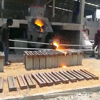 Four Industriel Électrique à Induction pour la Fonderie de Métaux 100kg 500kg 1T 2T 5T – Fusion d'Acier et de Fer