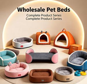 odern Wooden Elevated Pet <b>Bed</b> Leather Surface <b>Raised</b> Dog Cot with Reinforced <b>Frame</b> <b>for</b> Large Breeds - Product Image 1