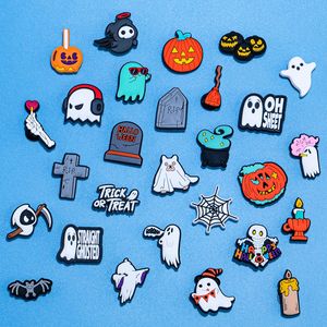 Venda quente Dia Das Bruxas Macio PVC Sapato Charme Set Personalizado Assustador Crânio Bruxa Aranha Sneaker Decorações Em Massa Atacado Encantos Da Sapata - Product Image 2