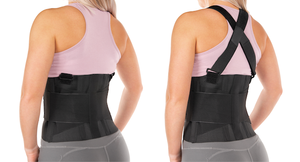 Ceinture arrière d'entraînement réglable de haute qualité soutien lombaire inférieur bretelles amovibles ceinture de soutien de soulagement de la douleur dorsale - Product Image 3