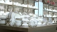 Haut niveau d'apparence hôtel/maison plaque en céramique plate peu profonde blanc pur de haute qualité (os Chine)