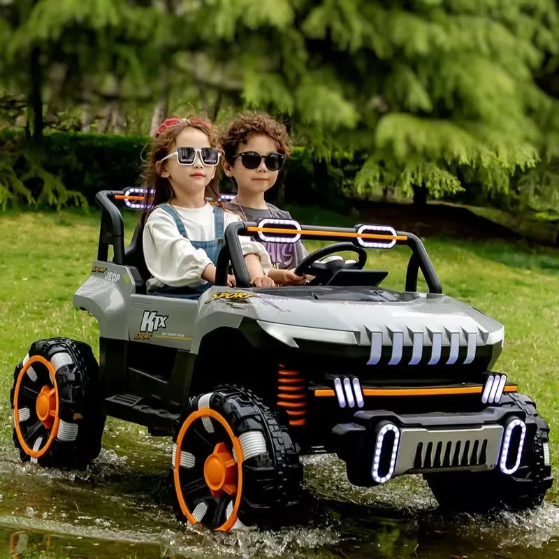 12v luxo 2 seater carro elétrico grande bateria do bebê brinquedo do carro crianças off road ride on car for kids to drive