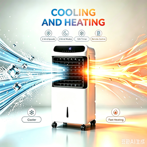 Portable 2-in-1 Air Cooling & Heating 12l Water Evaporative Cooler with Remote Humidifying Bl-198lnr Air Cooler Hotel - Product Image 2