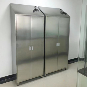 Armoire à chaussures en acier inoxydable sur mesure pour laboratoire hospitalier, casier de rangement, banc de changement de chaussures pour atelier de purification anti-poussière, résistant aux acides - Product Image 6