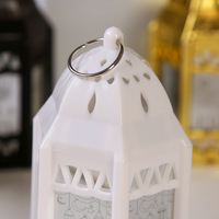 Décorations de fête islamiques musulmanes pour l'Aïd Moubarak, Ramadan, lanternes en plastique et bougies, 6*10cm, ornements de table